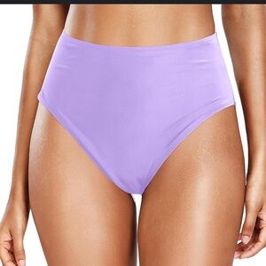 NWT Tempt Me Women's Purple High-Waist Bikini Bottom